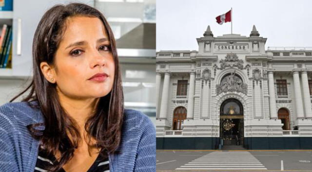 La actriz Melania Urbina cuestionó a los parlamentarios que se abstuvieron de votar para decidir quién presidirá la mesa directiva del Congreso.