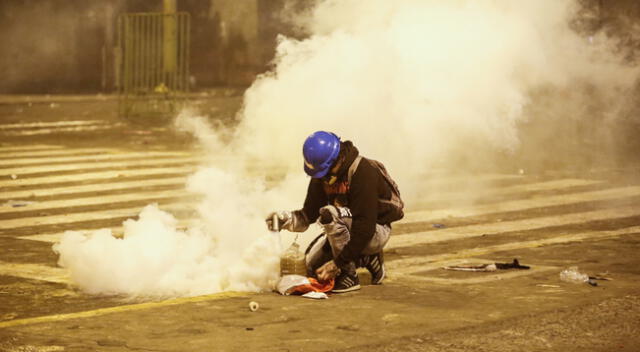 Manifestante habla de violencia en marcha nacional.