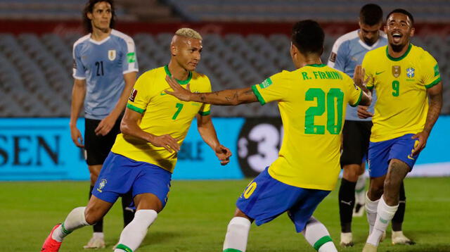 Uruguay no supo aprovechar su condición de local. Richarlison anotó el segundo gol de Brasil.