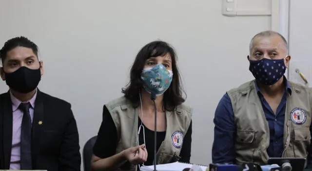 Coordinadora Nacional de Derechos Humanos detalla en conferencia sobre casos de heridos en represión policial.