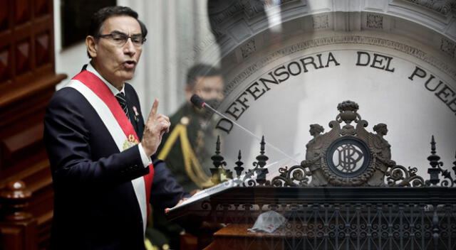 Defensoría del Pueblo lamentó decisión del Tribunal Constitucional al declarar improcedente la demanda competencial de Martín Vizcarra.