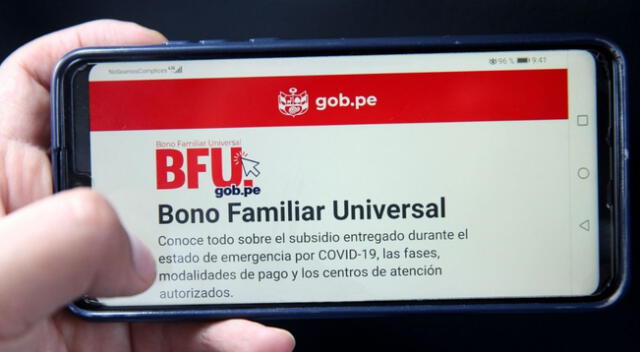 Banco de la Nación suspende pago del segundo bono universal a través de la banca celular