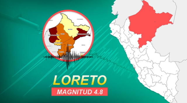 Sismo en Loreto se sintió a pocas horas de registrarse el temblor de Tacna.