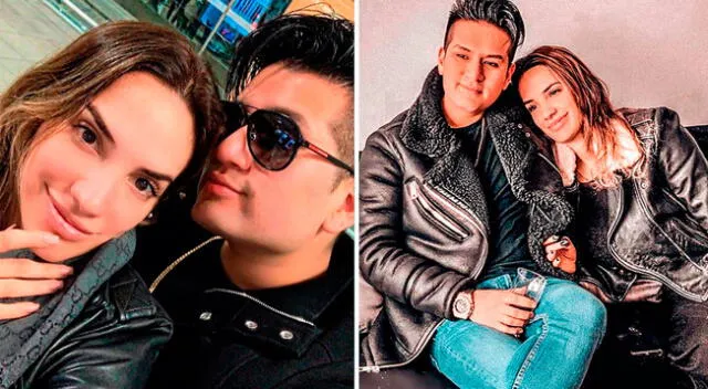 Cassandra Sánchez le celebra el Día del Músico a su pareja Deyvis Orosco.