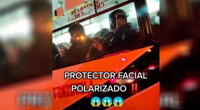 Joven utiliza protector facial polarizado y causa furor en TikTok