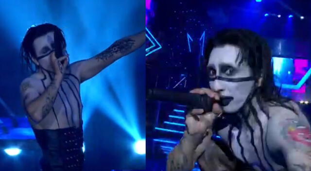 Imitador de Marilyn Manson sorprende con su show en Yo Soy