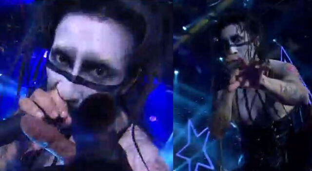 Imitador de Marilyn Manson sorprende con su show en Yo Soy