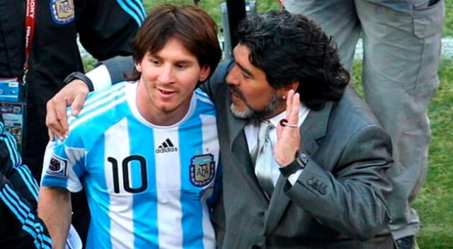 Messi triste por muerte de Maradona.