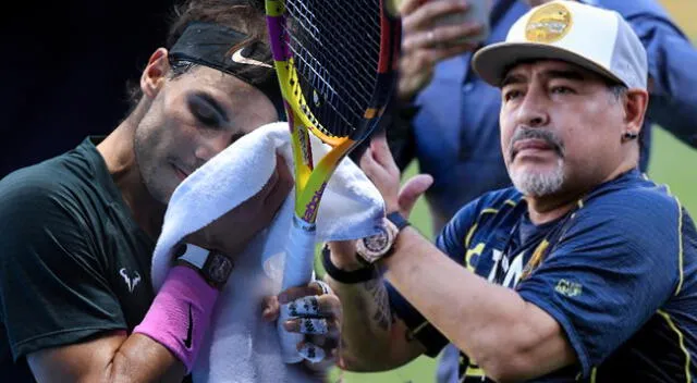 Rafael Nadal se pronuncia sobre la muerte de Maradona.
