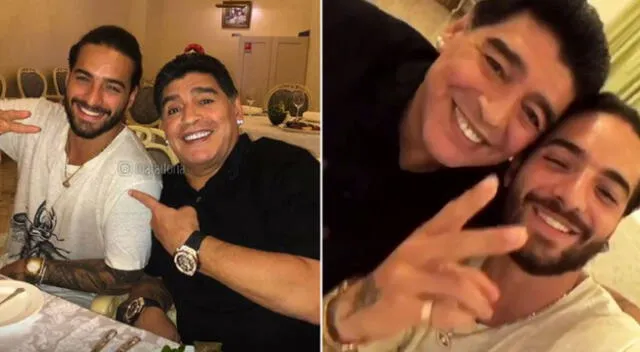 Maluma se despide con emotivo mensaje de Diego Maradona.
