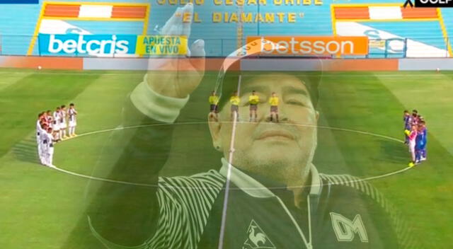 Maradona fue homenajeado en el Alianza vs. Mannucci.