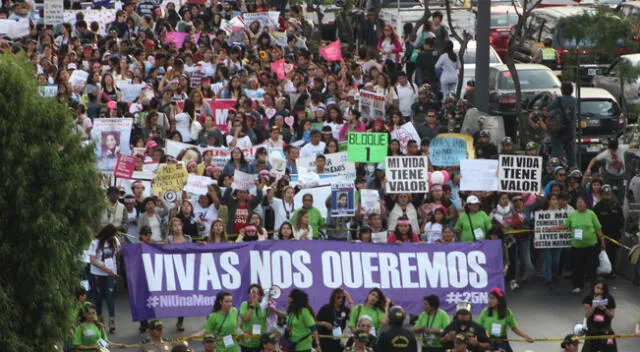 Marcha contra la violencia de género.