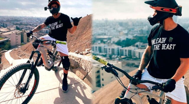 El chico reality Hugo García compartió en sus redes sociales su rutina de ciclismo de montaña