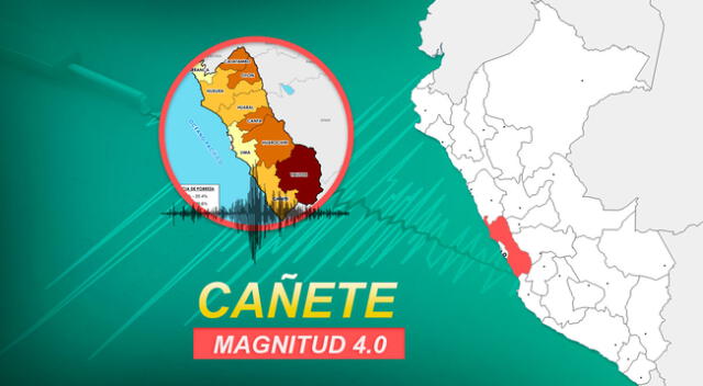 Sismo en Cañete ocurrió a las 04:19 de la tarde de este jueves 26 de noviembre.