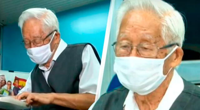 Abuelito de 82 años postula a la carrera de medicina