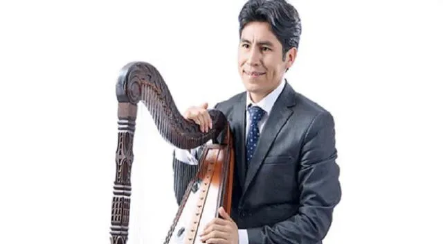 El arpista peruano Miguel Salas busca llevar alto la música peruana.