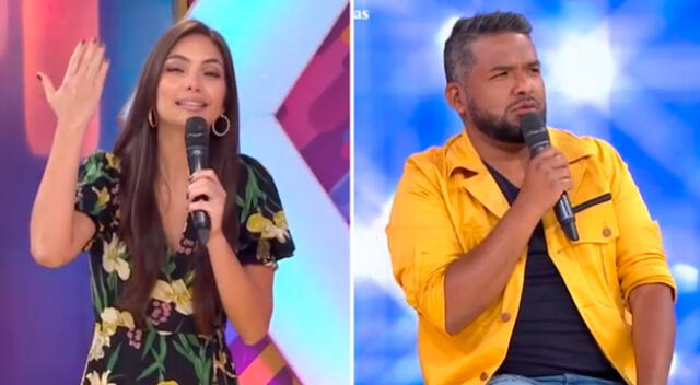 Natalie Vértiz le preparó una broma a Choca Mandros que lo dejó impresionado al recordar su antiguo look cuando inició en la televisión.