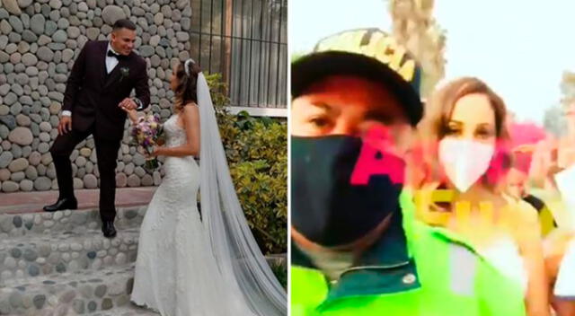 Olinda Castañeda y su esposo Christian Marcial anunciaron en redes sociales que denunciarán a las personas que interrumpieron su boda, ya que señalan haber cumplido los protocolos.