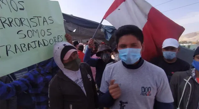 Paro de trabajadores agroexportadores.