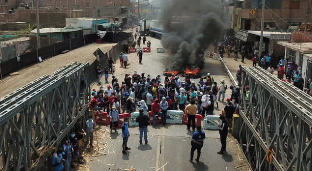 Protesta en La Libertad.