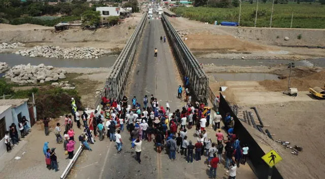 Protesta en La Libertad.