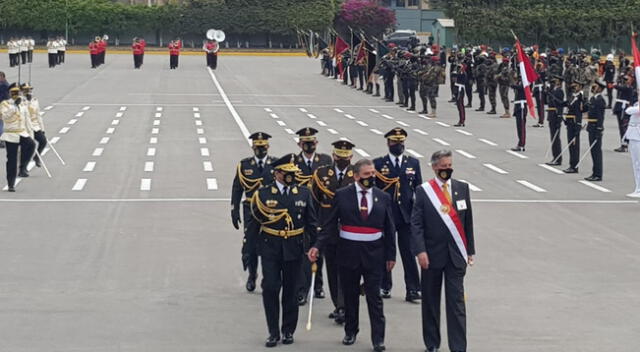 El presidente Francisco Sagasti dirigió un discurso en el marco del 32° aniversario de la Policía Nacional del Perú.