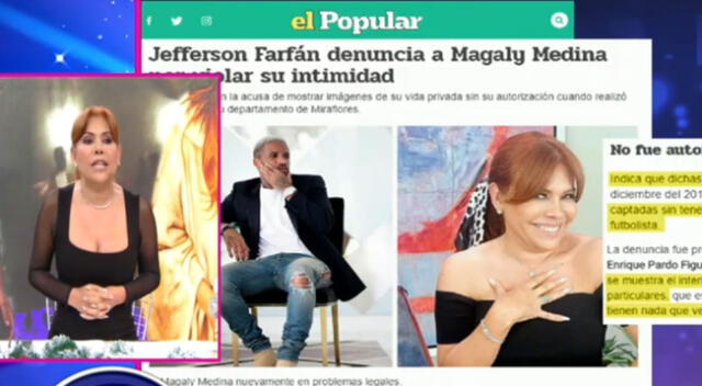 Magaly Medina responde a demanda de Jefferson Farfán.