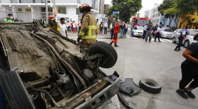 Choque en el Cercado de Lima.