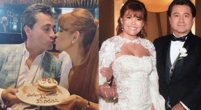 Magaly Medina celebra aniversario de bodas con Alfredo Zambrano.