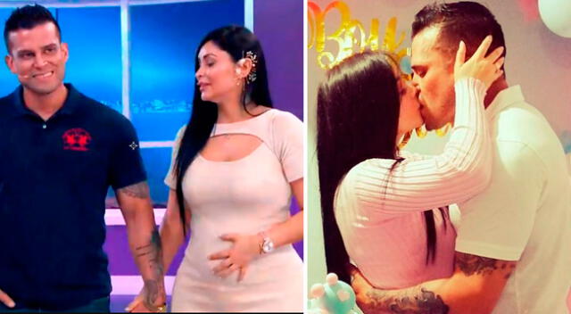 Christian Domínguez y Pamela Franco felices ante el pronto nacimiento de su primer bebé.