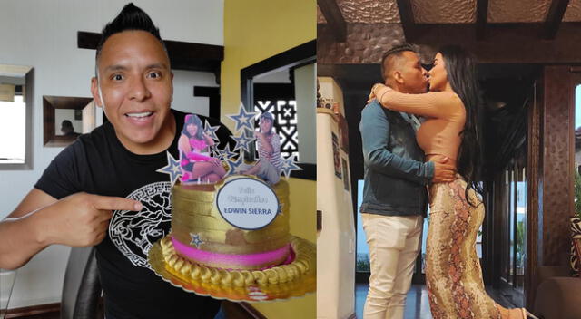 Edwin Sierra celebró su cumpleaños junto a Pilar Gasca.