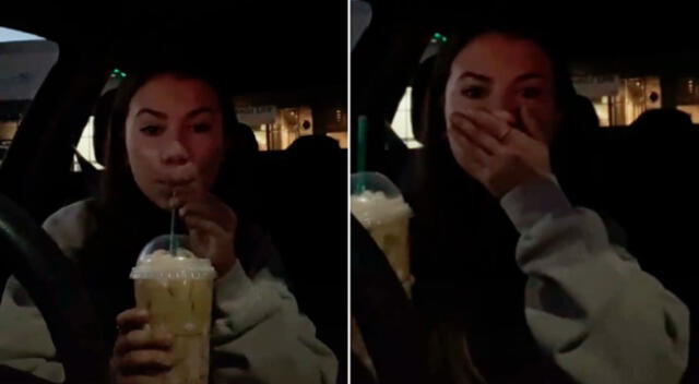 La joven se percató que no sentía el sabor de la bebida.