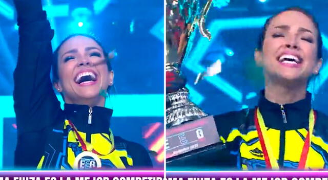 Paloma Fiuza en Instagram celebró haber ganado copa como mejor competidora de Esto es guerra y agradeció a sus fans por el apoyo.