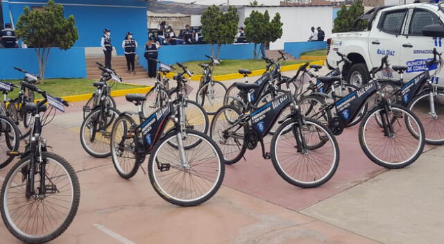 La comuna entregó 15 bicicletas para la brigada vecinal de seguridad.