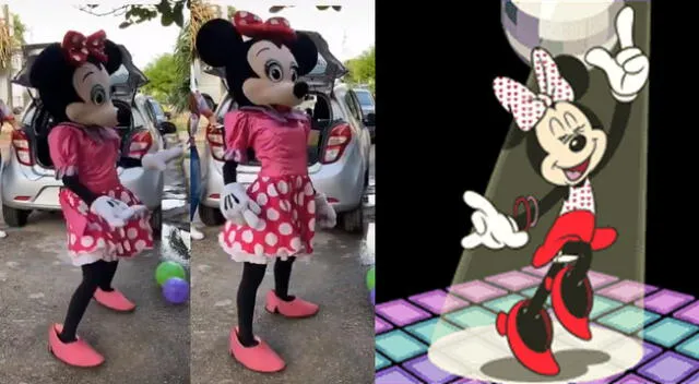 Peculiar baile de Minnie Mouse se hizo viral en las redes sociales.