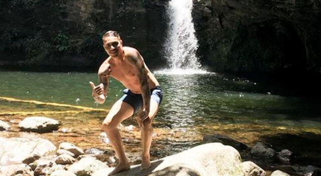 Paolo Guerrero salió a disfrutar de la naturaleza.