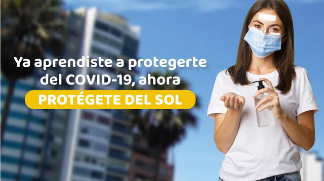 Peruanos que aprendieron a protegerse del COVID-19, ahora deben protegerse de los peligros de los rayos UV.