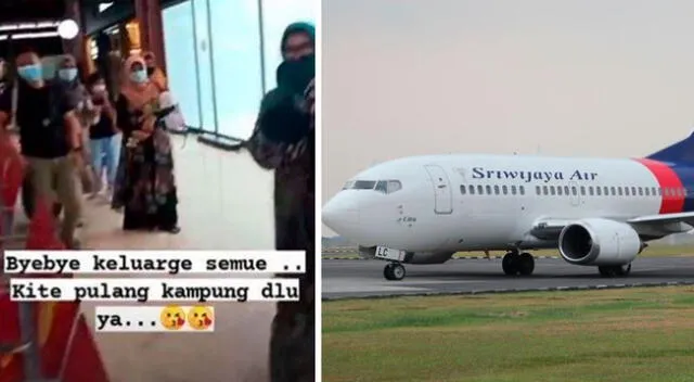 El avión en el que viajaba la mujer, presuntamente con sus dos hijos menores y sus padres, se estrelló este sábado minutos después de despegar rumbo a Pontianak, en la provincia de Borneo Occidental.