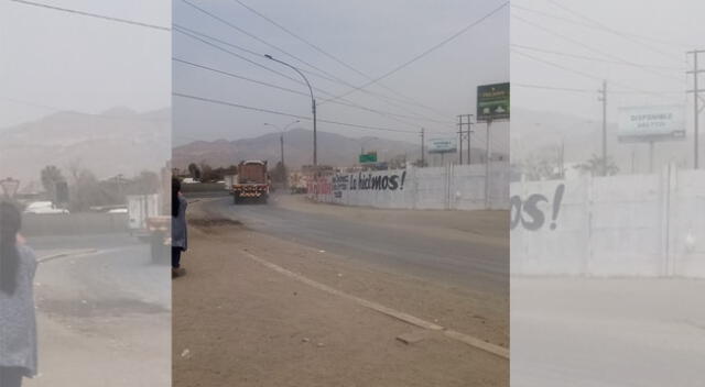 Lugar del atropello en la Panamericana Norte y Trapiche.