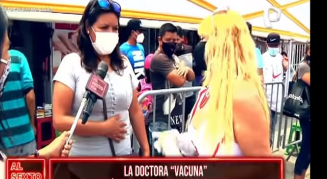 Susy Díaz se convierte en la ‘Doctora vacuna’ para concientizar sobre la Covid -19