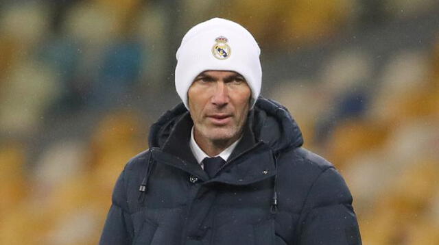 Zidane, técnico del Real Madrid con Covid 19.