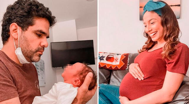 Natalia Salas y Sergio Coloma festejan el primer mes de su bebé.