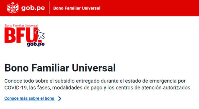 Conoce aquí si todavía puedes cobrar el Bono Familiar Universal