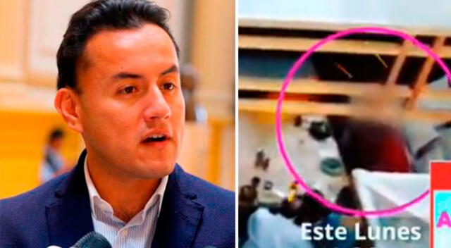 Richard Acuña se muestra molesto por supuesto ampay.