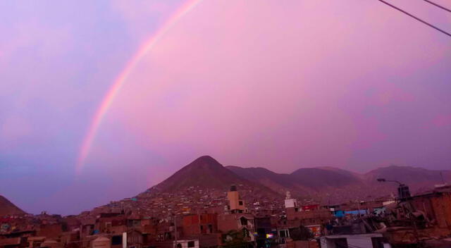 arcoíris se dejó ver en diferentes partes de Lima Metropolitana