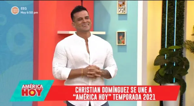 Melissa Paredes había sido anunciada como el nuevo jale de América Hoy, y Christian Domínguez sorprendió al unirse también.