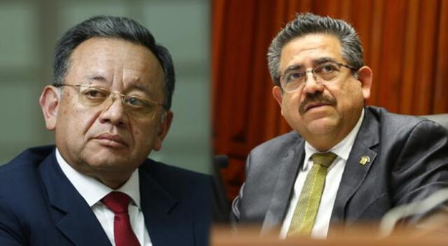Congresistas Edgar Alarcón y Manuel Merino votaron en contra de la inmunidad parlamentaria.