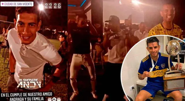 Zambrano estuvo en la fiesta de Andrada.