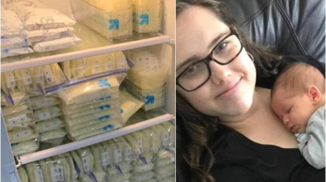 Katy Bannerman donó más de 230 litros de leche materna para recién nacidos. (Imágenes difundidas por la cadena estadounidense CNN)