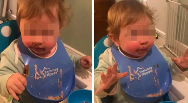 Bebé se vuelve viral por su reacción al probar chocolate por primera vez